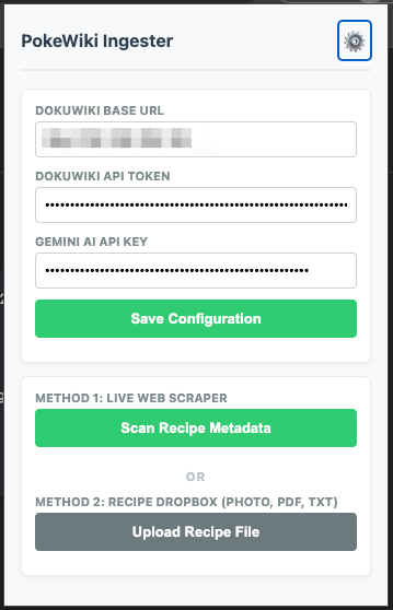 Dokuwiki Recipe Scraper ๐
