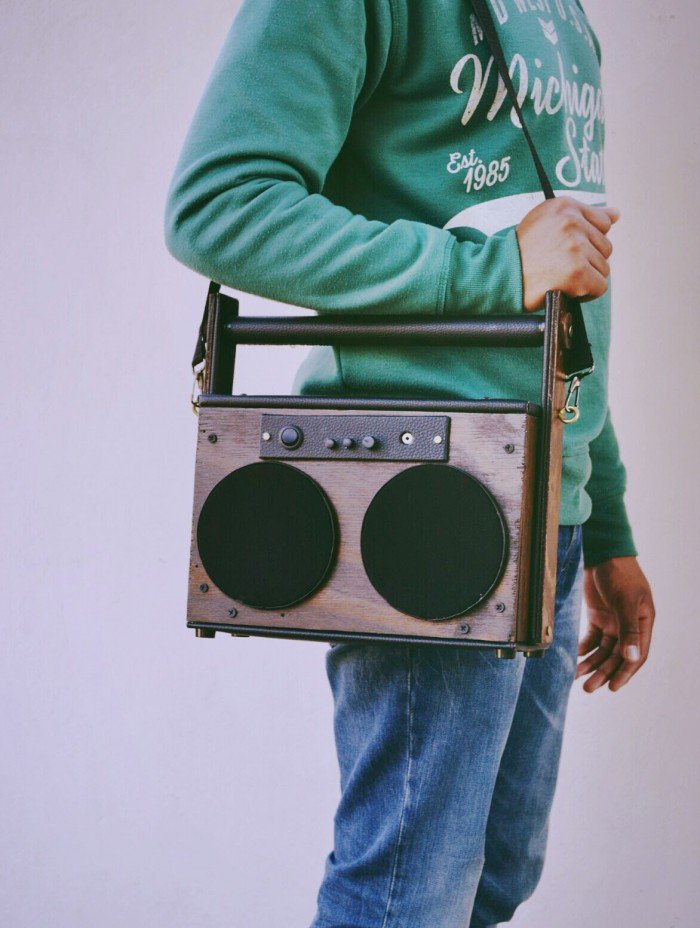Wooden Boombox 📻